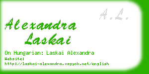 alexandra laskai business card